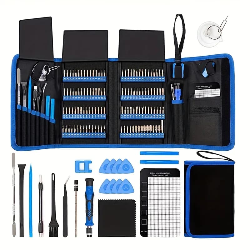 120-in-1 Precision Screwdriver Repair Kit for Electronics with Magnetic Handle and Accessories